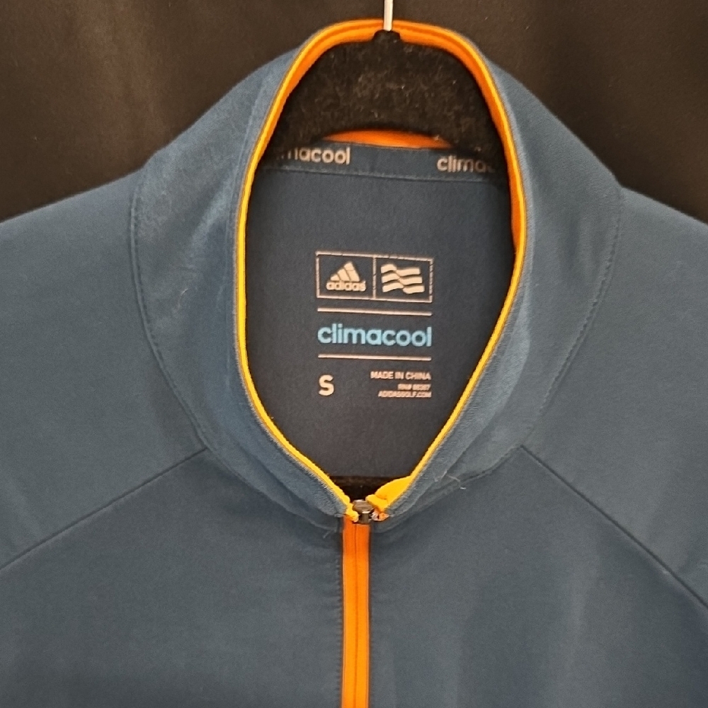 Adidas Men's Teal and Orange Climacool Jacket
